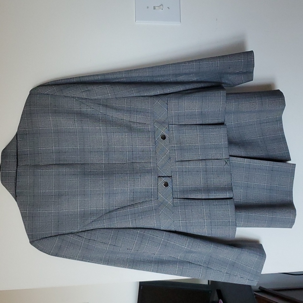 Liz Claiborne SZ 4 Navy Blue Skirt Suit - Picture 2 of 6